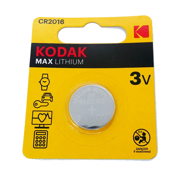 Pila Kodak Max Botón De Litio CR2016